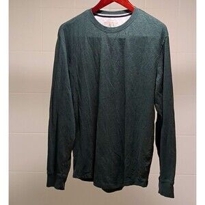 Weatherproof Vintage Men's Green Long Sleeve Crew Neck Tagless T-Shirt L